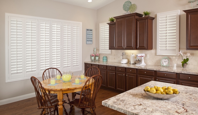 Polywood Shutters in Chicago kitchen